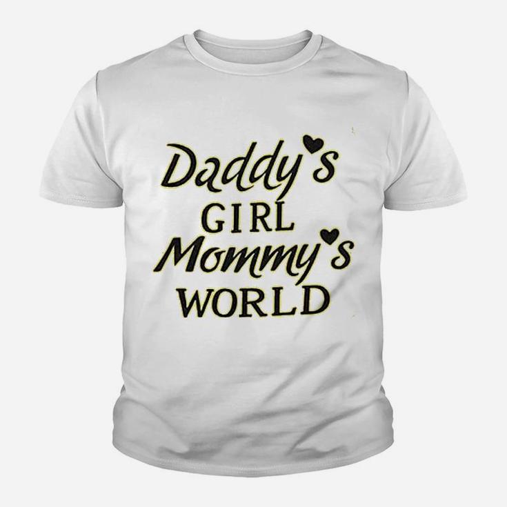 Daddys Girl Mommys World Funny, best christmas gifts for dad Kid T-Shirt