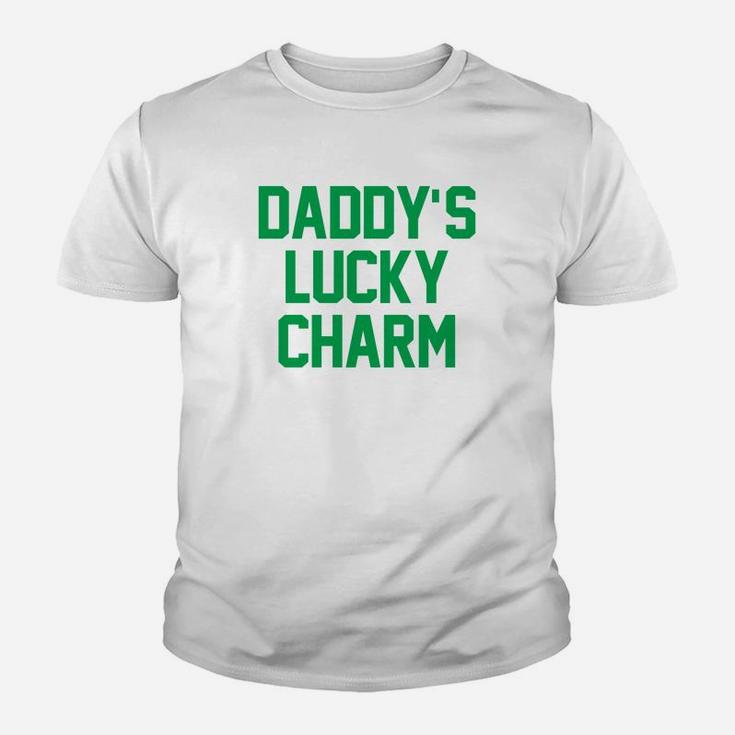 Daddys Lucky Charm Humor St Patricks Day Funny Kid T-Shirt