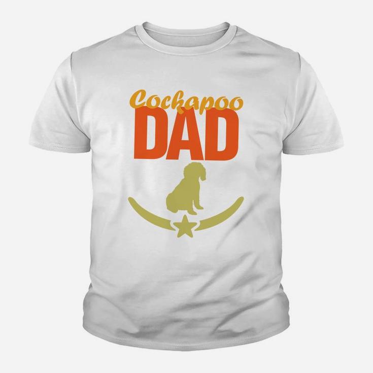 Dog Dad Shirt For Men Daddy Cockapoo Puppy Dog Lovers Gift Kid T-Shirt