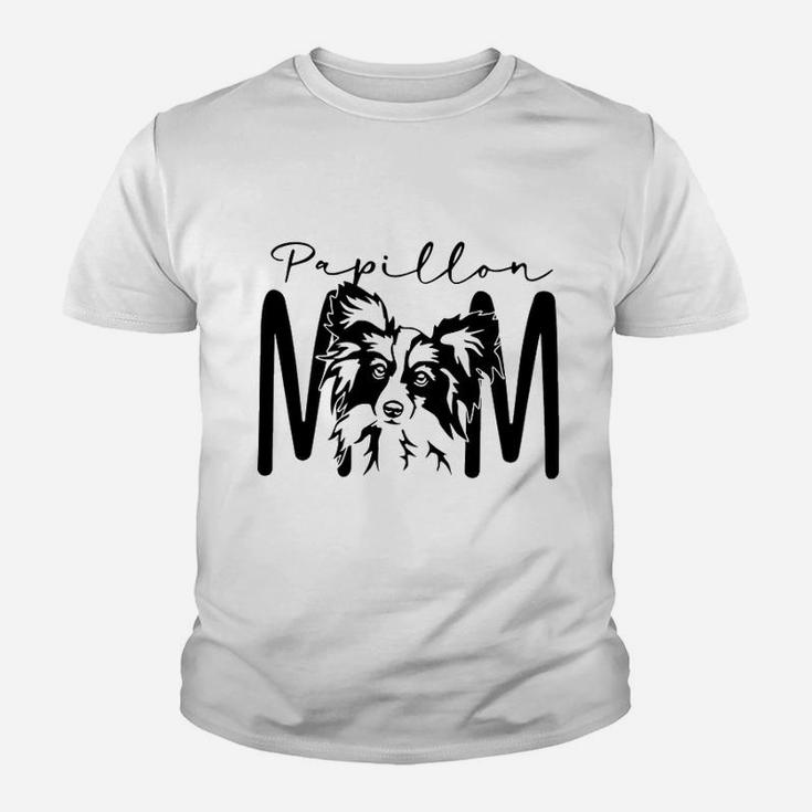 Dog Mom Papillon, dad birthday gifts Kid T-Shirt
