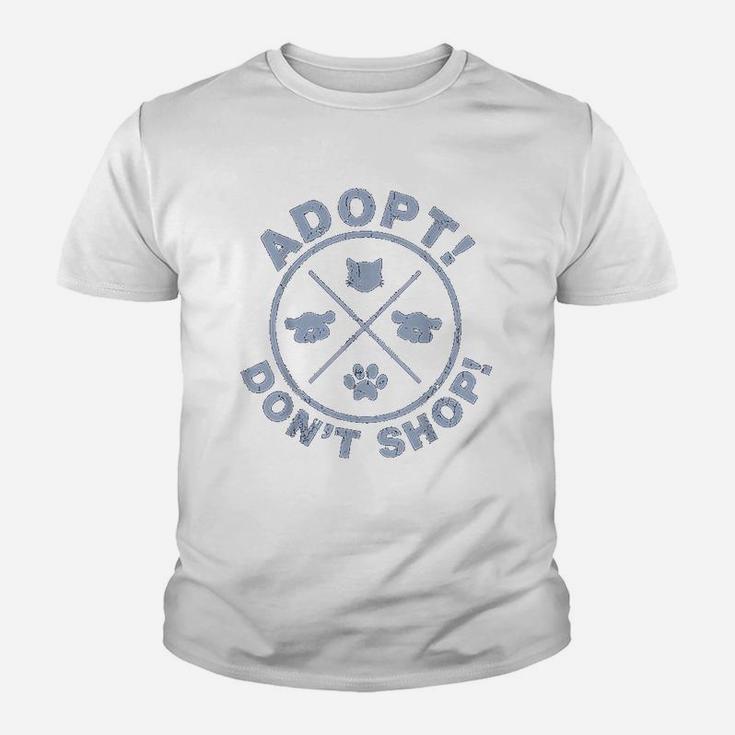 Dont Shop Adopt Save Life Rescue Animals Love Kid T-Shirt