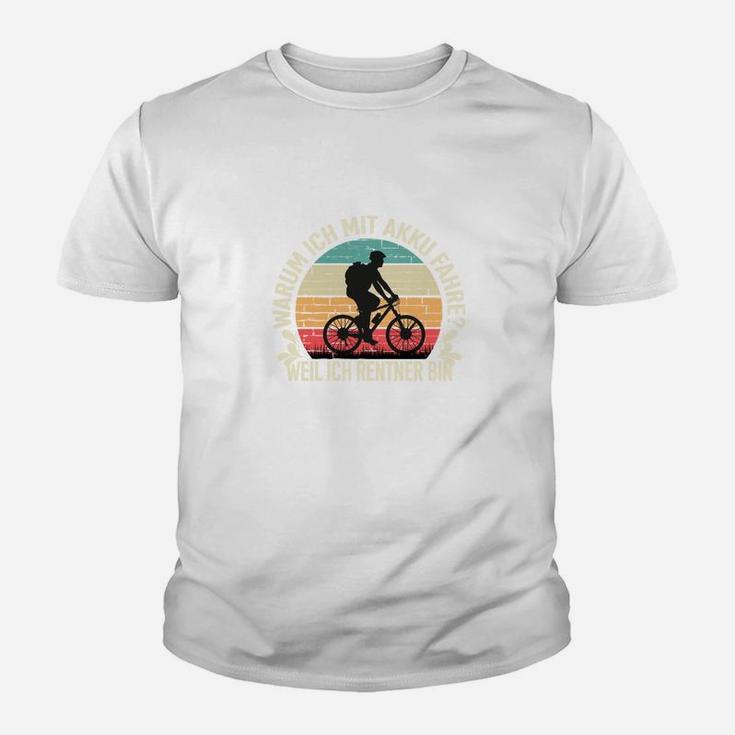 E Bike Rentner Pedelec Fahrrad Elektro Kinder T-Shirt