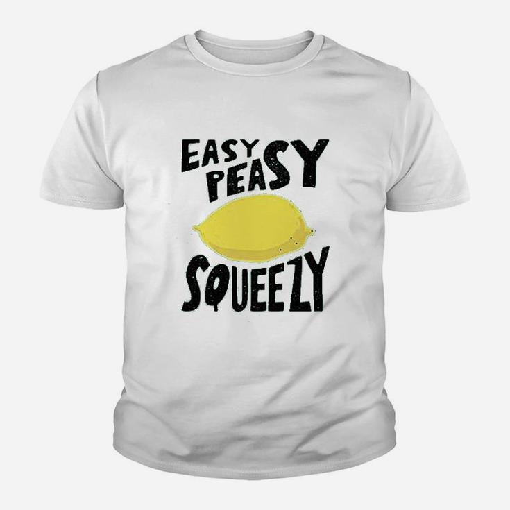 Easy Peasy Lemon Squeezy Cute Funny Graphic Kid T-Shirt