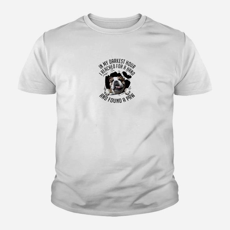 English Bulldog For Christmas Kid T-Shirt