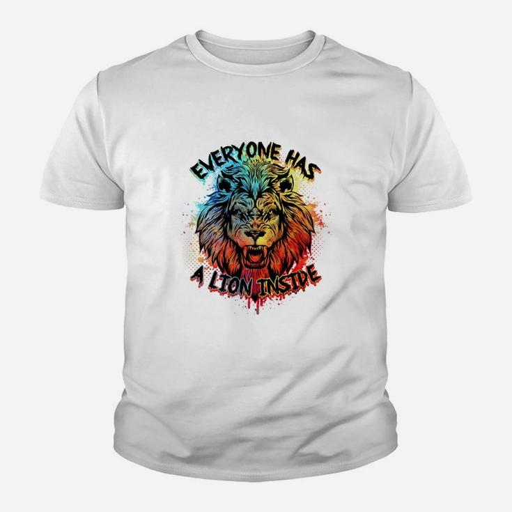 Everyone Has A Lion Inside Coolest Lion Coloured Lion Gift Kid T-Shirt