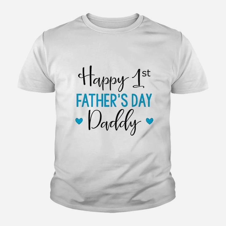 Fathers Day Baby Happy First Fathers Day Daddy Baby Kid T-Shirt
