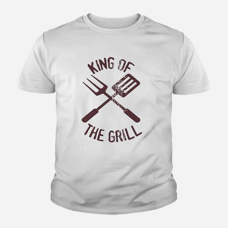 Fathers Day King Of The Grill, dad birthday gifts Kid T-Shirt
