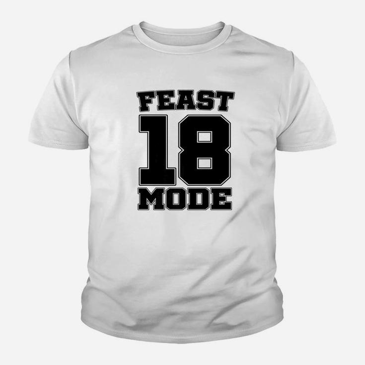 Feast Mode 18 2018 Holiday Thanksgiving Christmas Turkey Tee Kid T-Shirt