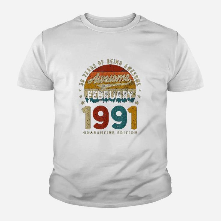 February 1991 Vintage 31 Years Old 31st Birthday  Kid T-Shirt