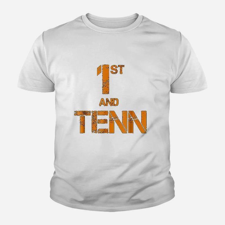 First And Ten Tennessee State Orange Football Fan Kid T-Shirt