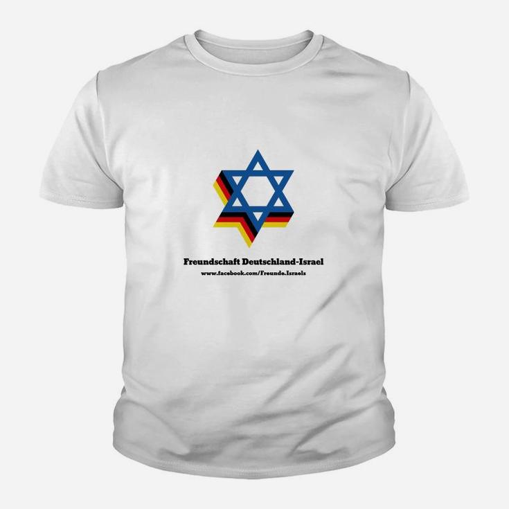 Freundschaft Deutschland-Israel Kinder Tshirt, Stern-Design Verflochten