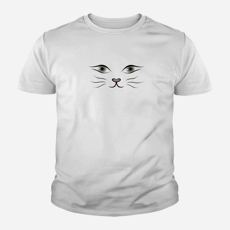 Funny And Cute Cat Face Cats Look For Cat Lovers Kid T-Shirt