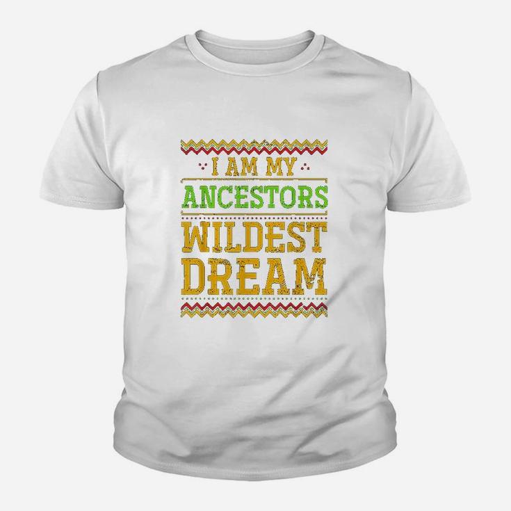 Funny Black Americans African Roots Gift Black History Month Kid T-Shirt