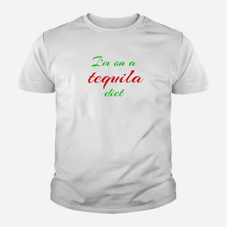 Funny Cruise Vacation For Dad Who Loves Tequila Kid T-Shirt