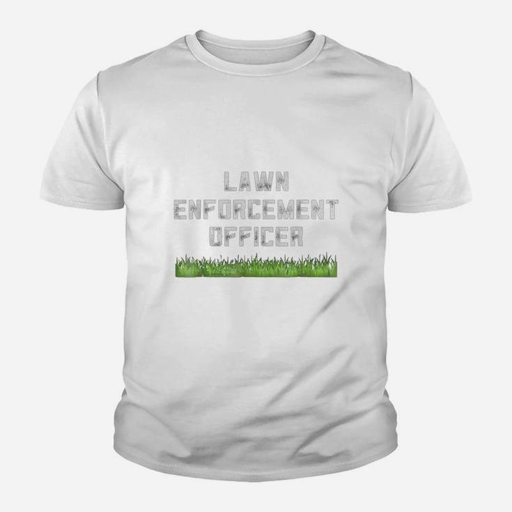 Funny Dad Shirt Lawn Enforcement Officer Fathers Day Gift Kid T-Shirt