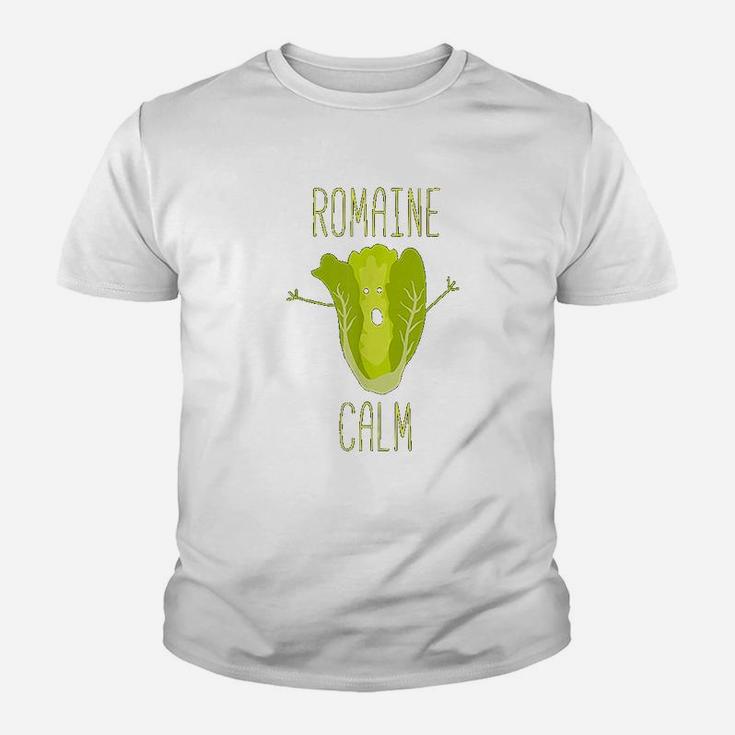 Funny Gardening Pun Romaine Calm Gardener Gift Kid T-Shirt
