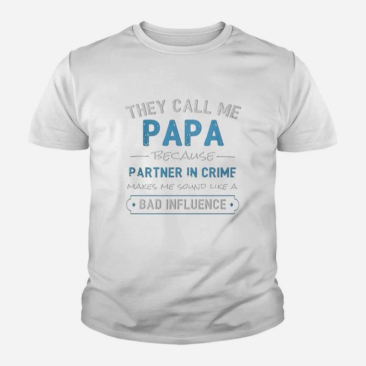 Funny Grandpa Gifts Shirts, Papa Partner In Crime Shirt Funny Grandpa Gifts Shirts, Papa Partner In Crime Shirt