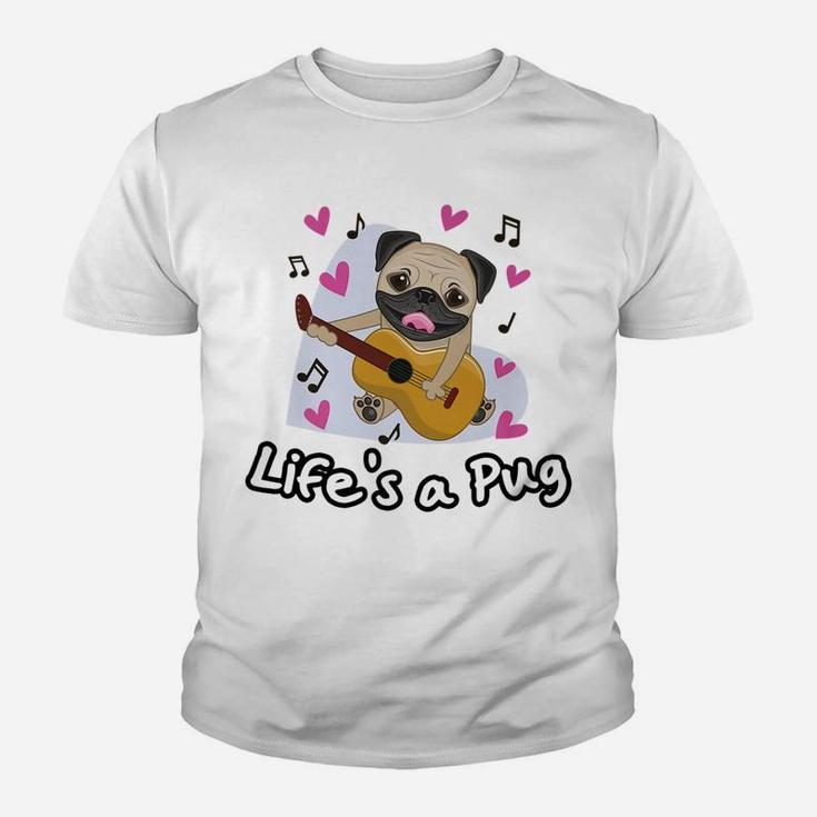 Funny Lifes A Pug For Dog Lovers Kid T-Shirt