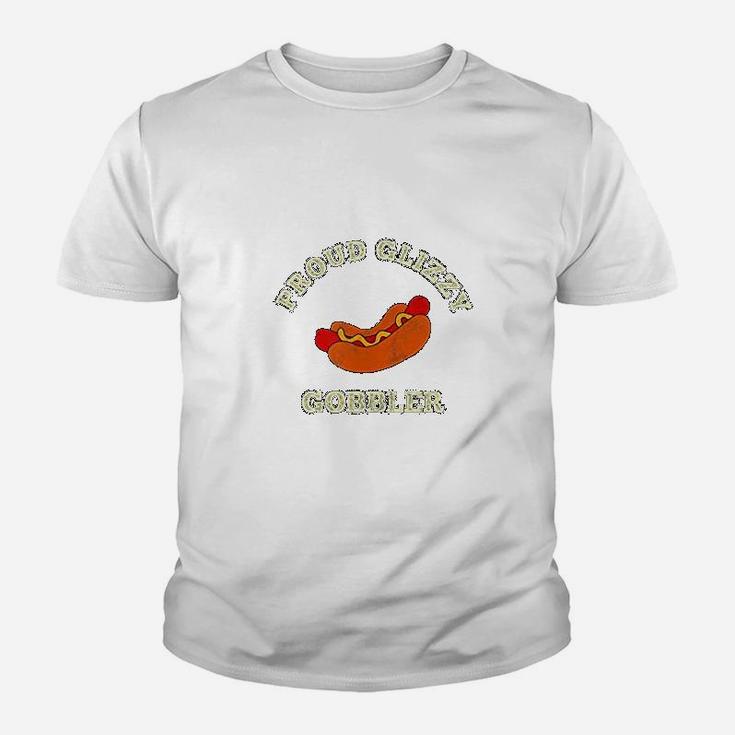 Funny Original Trending Glizzy Gobbler Hotdog Kid T-Shirt