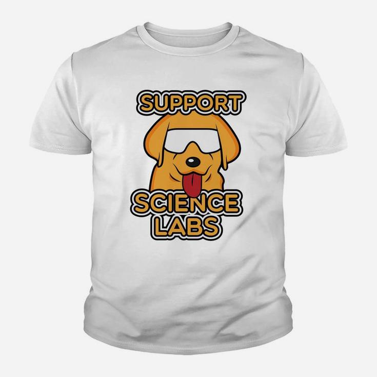 Funny Science Nerds Geeks Scientists Dog Gift Kid T-Shirt