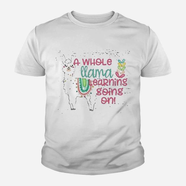 Funny Teacher Llama Teachers Day Kid T-Shirt