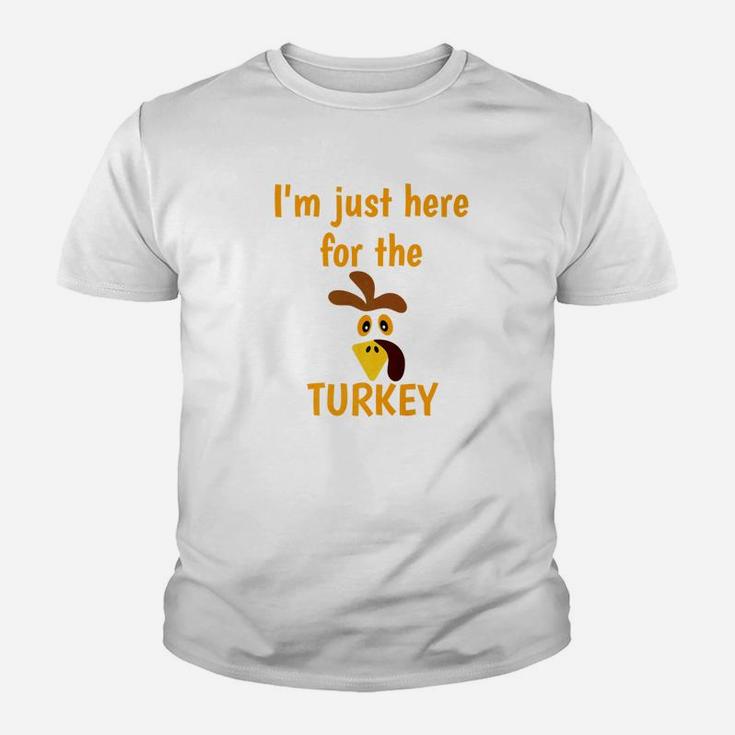 Funny Thanksgiving Family Turkey Face Tee Kid T-Shirt