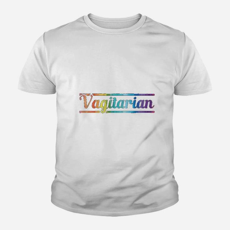 Funny Vagitarian Lesbian Gay Couple Valentine's Day Lgbt Kid T-Shirt