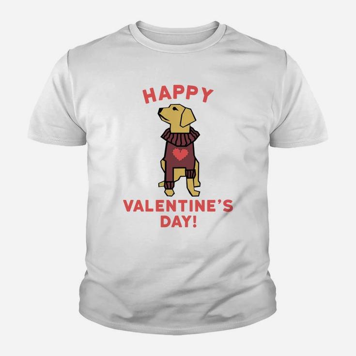 Funny Valentines Day For Kids Dog Valentine Kid T-Shirt