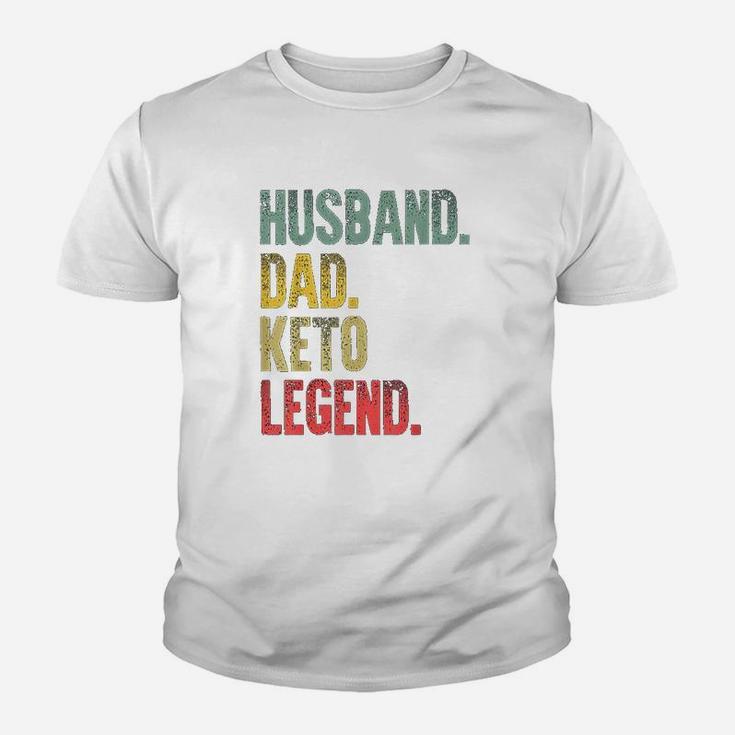 Funny Vintage Giftt Husband Dad Keto Legend Retro Kid T-Shirt