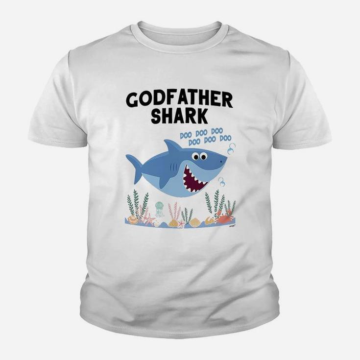 Godfather Shark Cute Art, dad birthday gifts Kid T-Shirt