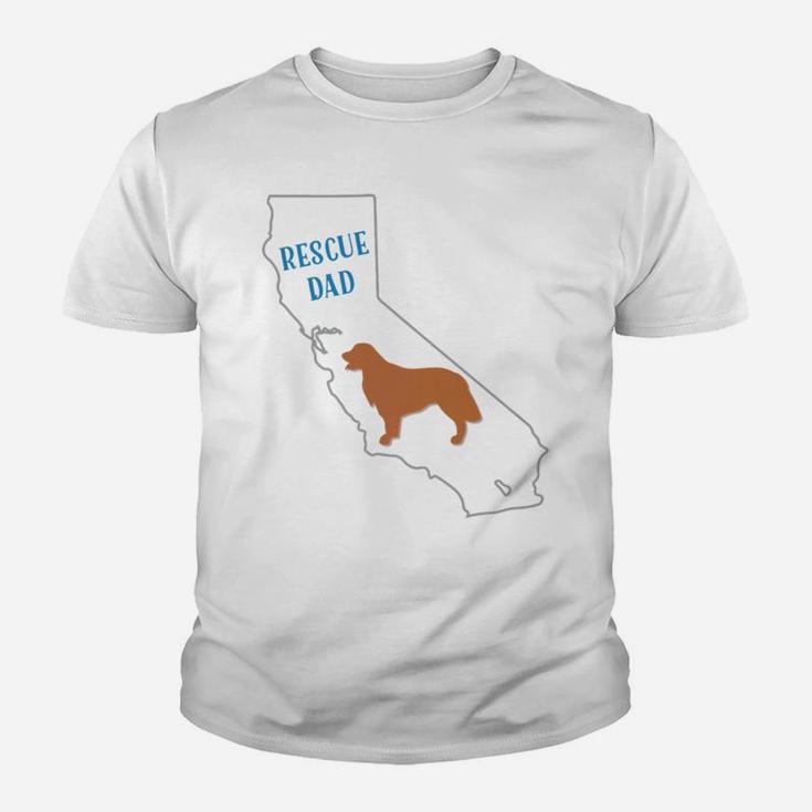 Golden Retriever Breed Rescue Dad California Kid T-Shirt
