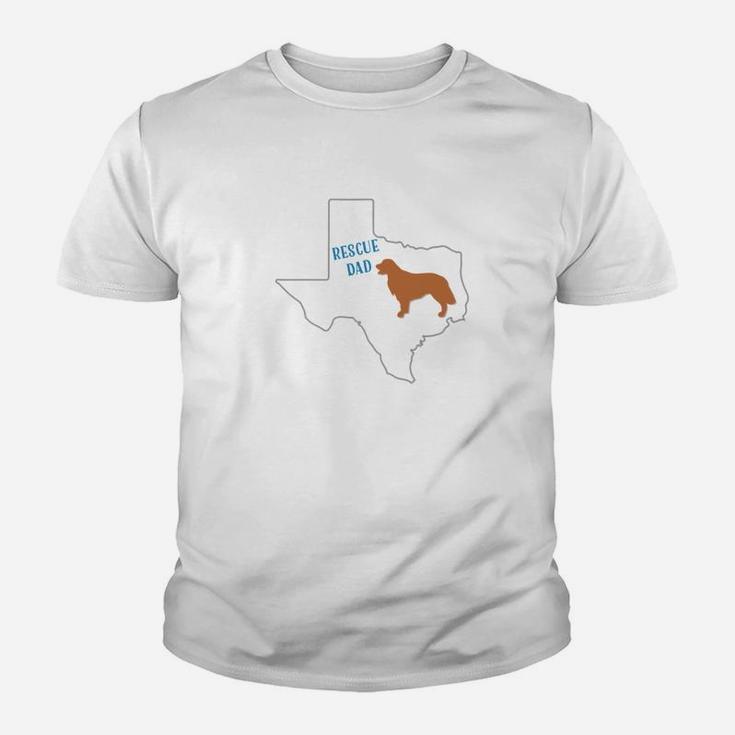 Golden Retriever Breed Rescue Dad Texas Shirt Kid T-Shirt