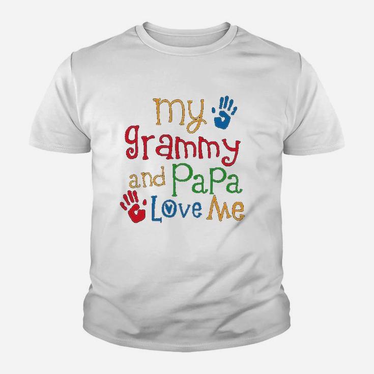 Grammy And Papa Love Me Toddler Kid T-Shirt