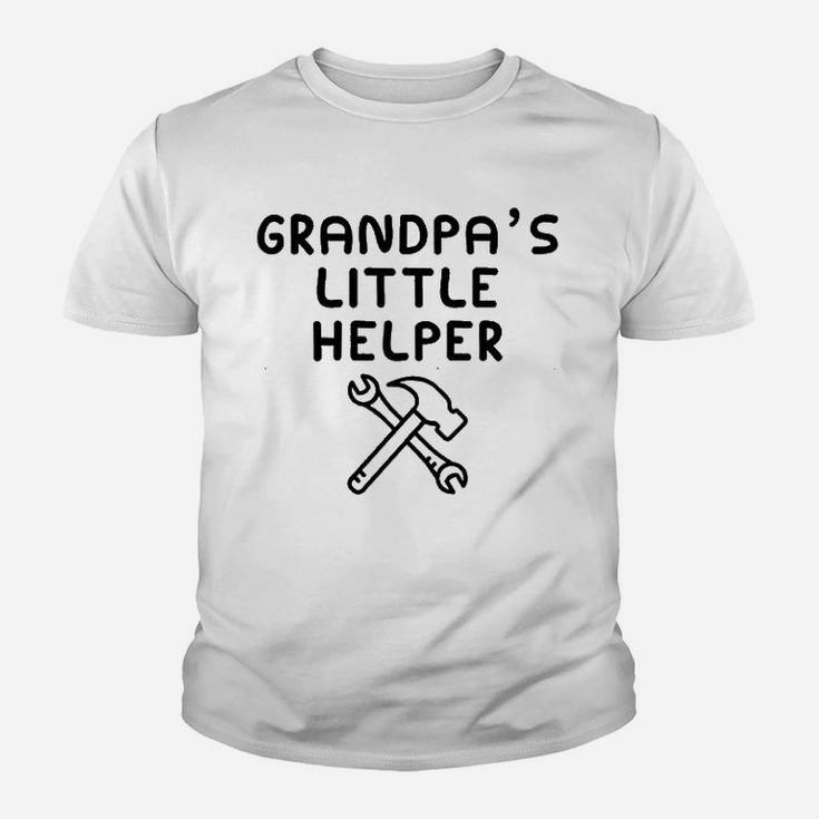 Grandpas Little Helper I Love My Grandfather He Is My Bbf Kid T-Shirt
