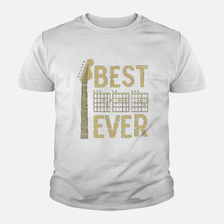 Guitarist Father Best Dad Ever Dad Chord Gifts Guitar Kid T-Shirt