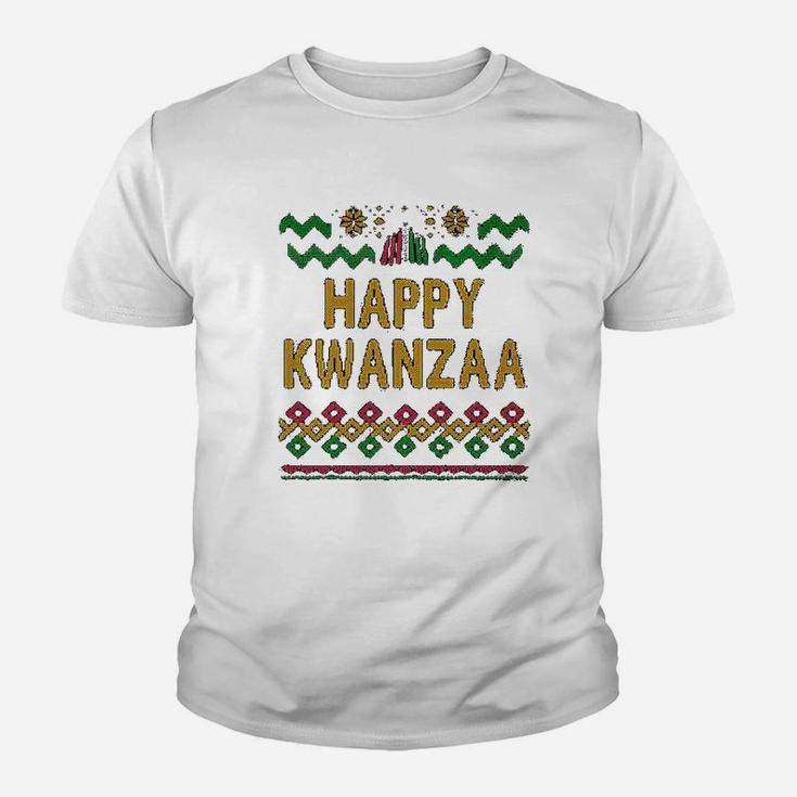 Happy Kwanzaa Style Black Heritage Holiday Graphic Kid T-Shirt