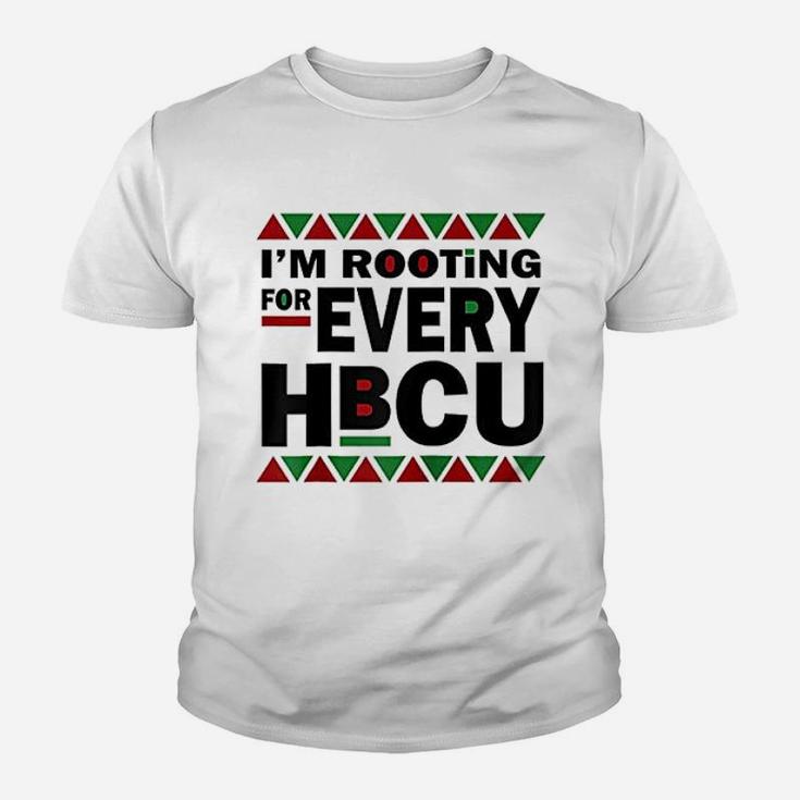 Hbcu Black History Pride Gift I Am Rooting For Every Hbcu Kid T-Shirt