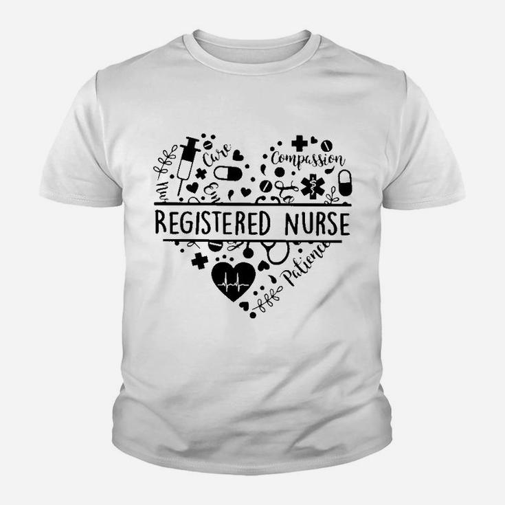 Heart Nurse Life Registered Nurse Kid T-Shirt