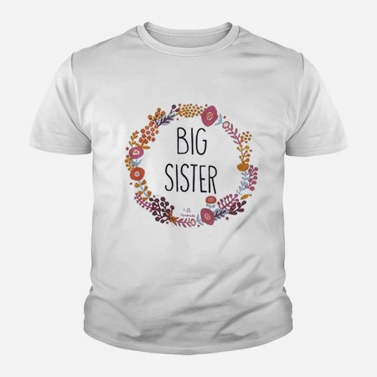 Hello Handmade Big Sister Soft Surprise Baby Birth Announcement Kid T-Shirt