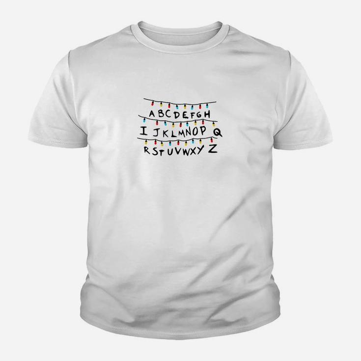 Herren Kinder Tshirt mit Ouija-Brett Design, Alphabet Motiv Tee