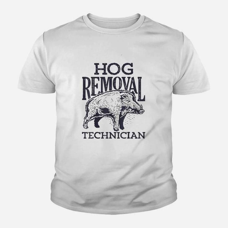 Hog Removal Technician Boar Hunting Vintage Pig Gift Kid T-Shirt