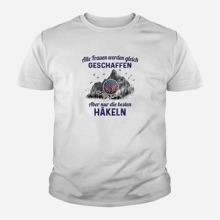 Humorvolles Frauen Häkel-Kinder Tshirt – Beste Häklerinnen Motiv