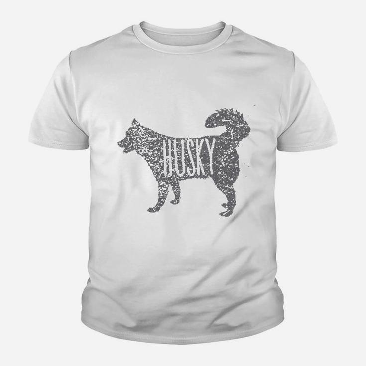Husky Dog Silhouette Relaxeds Kid T-Shirt
