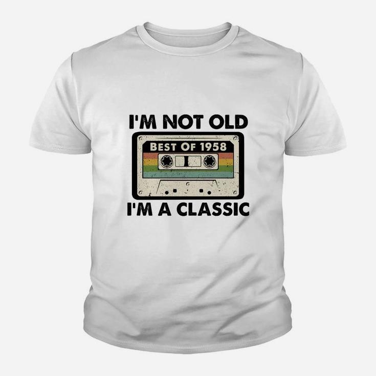 I Am Not Old I Am A Classic Best Of 1958 Vintage Cassette Happy Birthday Gift  Kid T-Shirt
