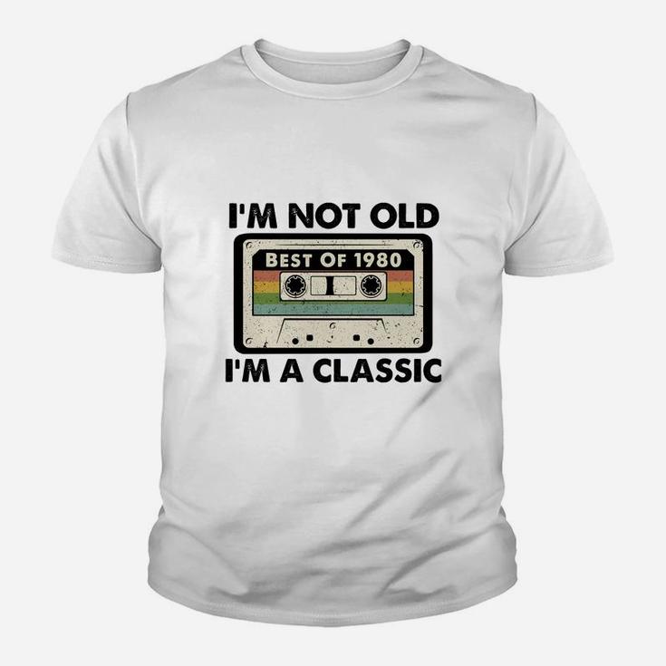 I Am Not Old I Am A Classic Best Of 1980 Vintage Cassette Happy Birthday Gift  Kid T-Shirt