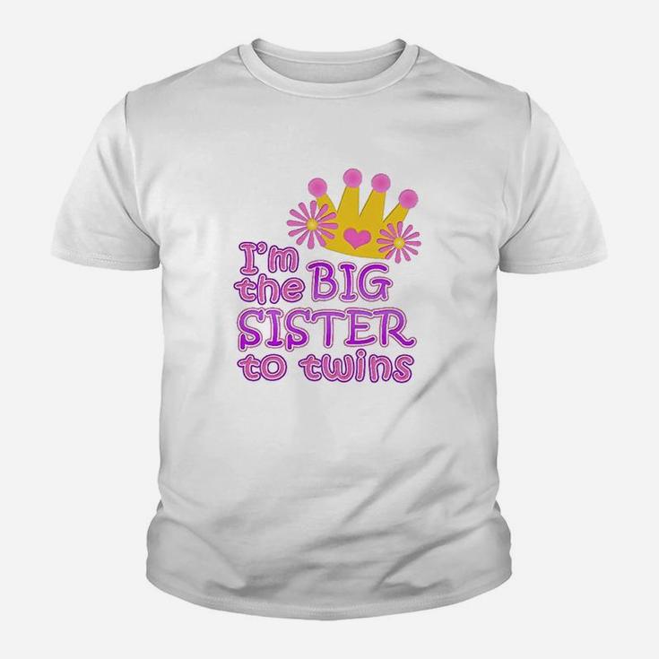 I Am The Big Sister To Twins, sister presents Kid T-Shirt
