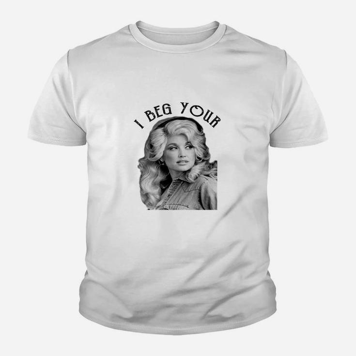 I Beg Your "parton" Green Color Youth T-shirt