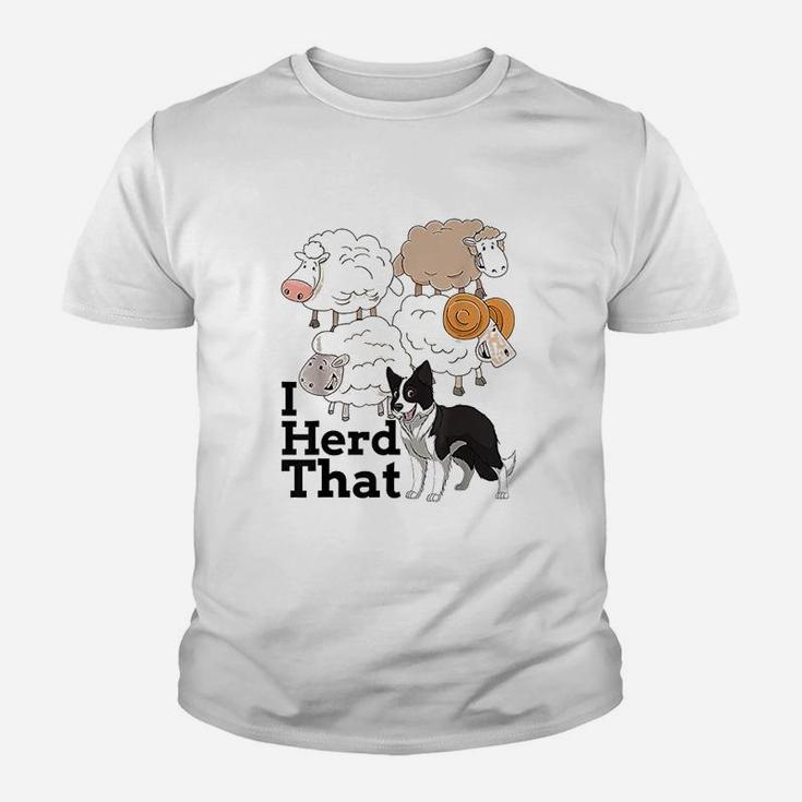 I Herd That Sheep Dogs Kid T-Shirt