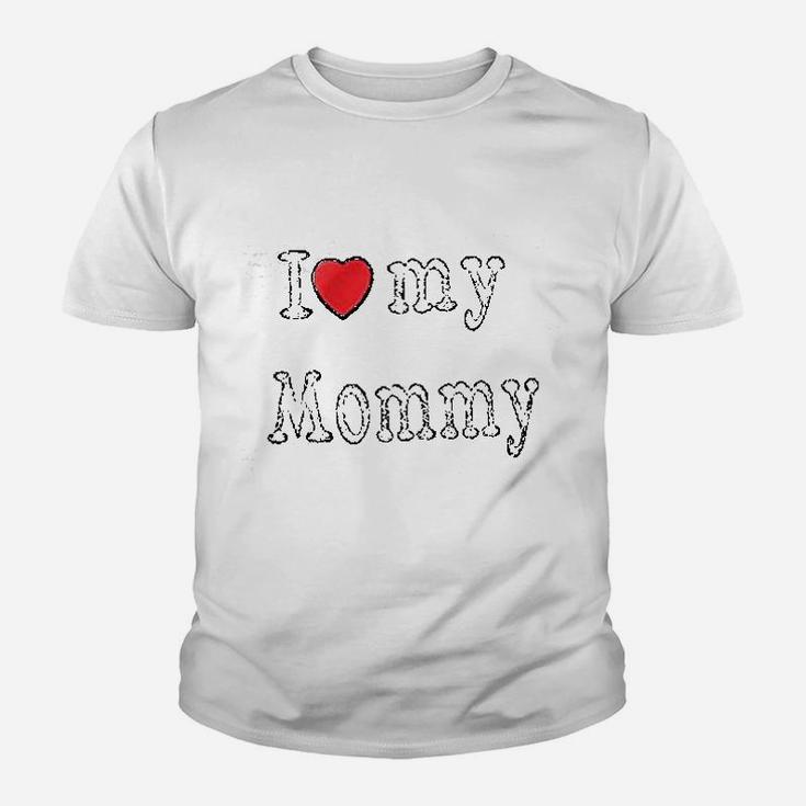 I Love Daddy Mommy Puppy, dad birthday gifts Kid T-Shirt