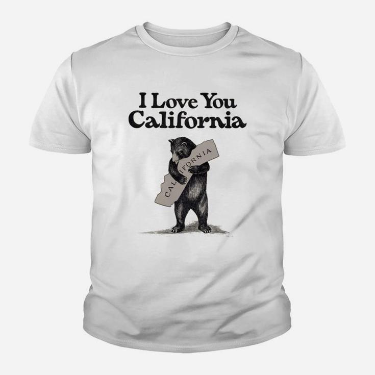 I Love You California Bear State Hug Kid T-Shirt